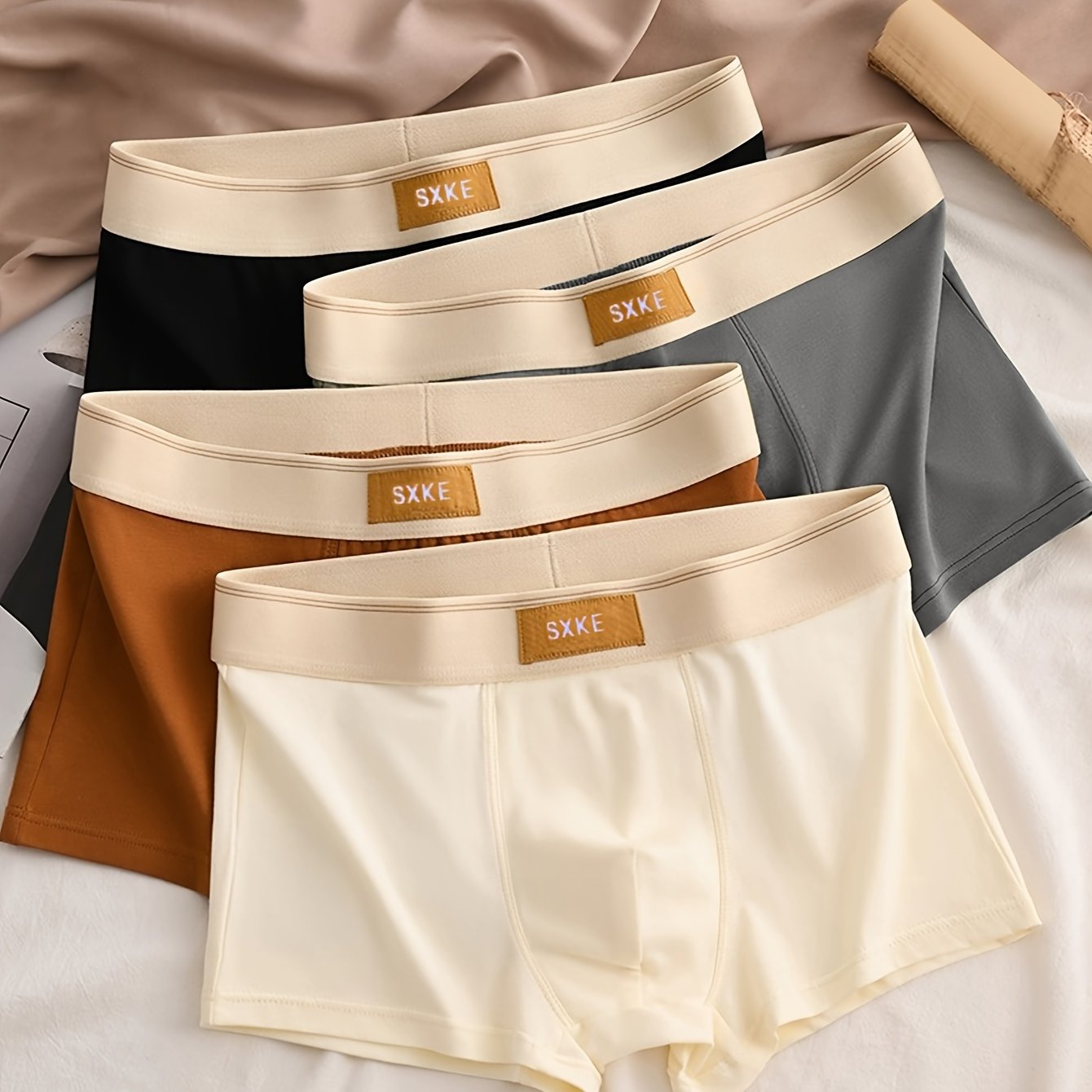 Breathable cotton underwear for students in large sizes, featuring a loose fit.