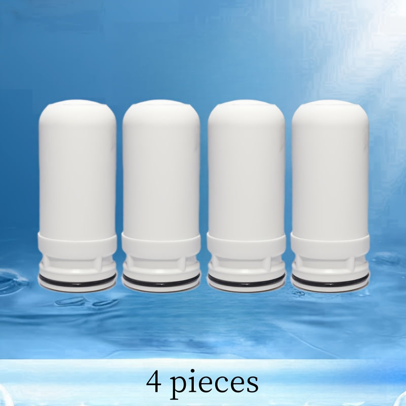 One piece filter element designed for use in faucet water purifiers, featuring multiple composite filtration layers.