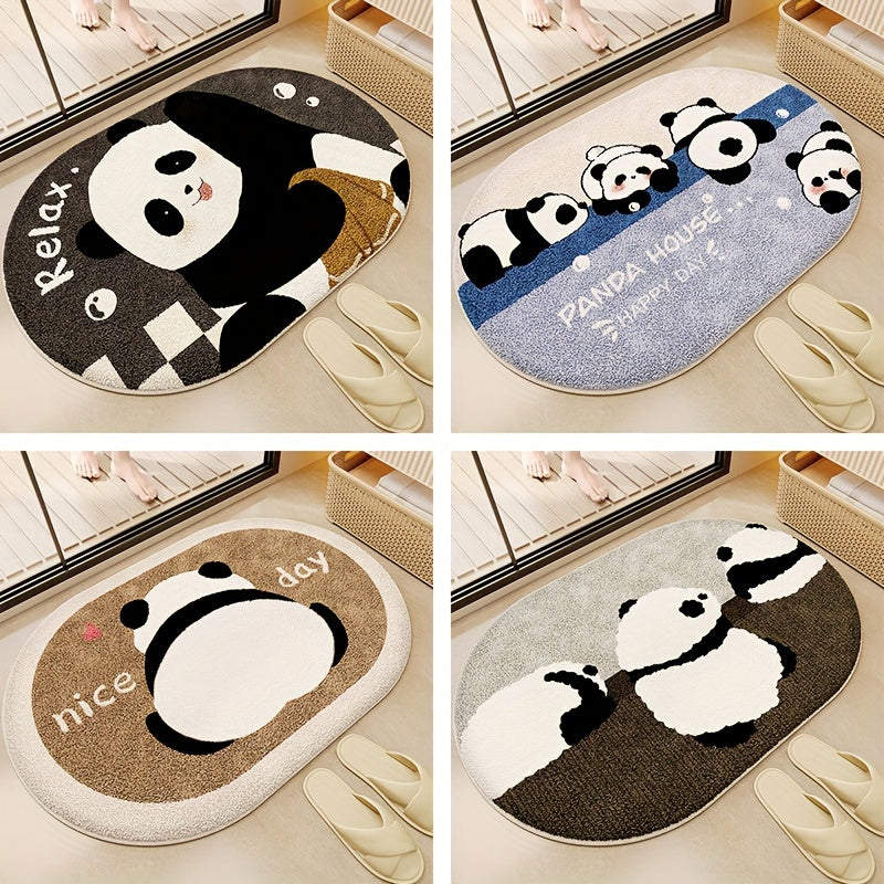 Get into the holiday spirit with our Festive Cartoon Panda Bathroom Mat! This soft, absorbent, and hand washable mat is the perfect addition to your home decor.