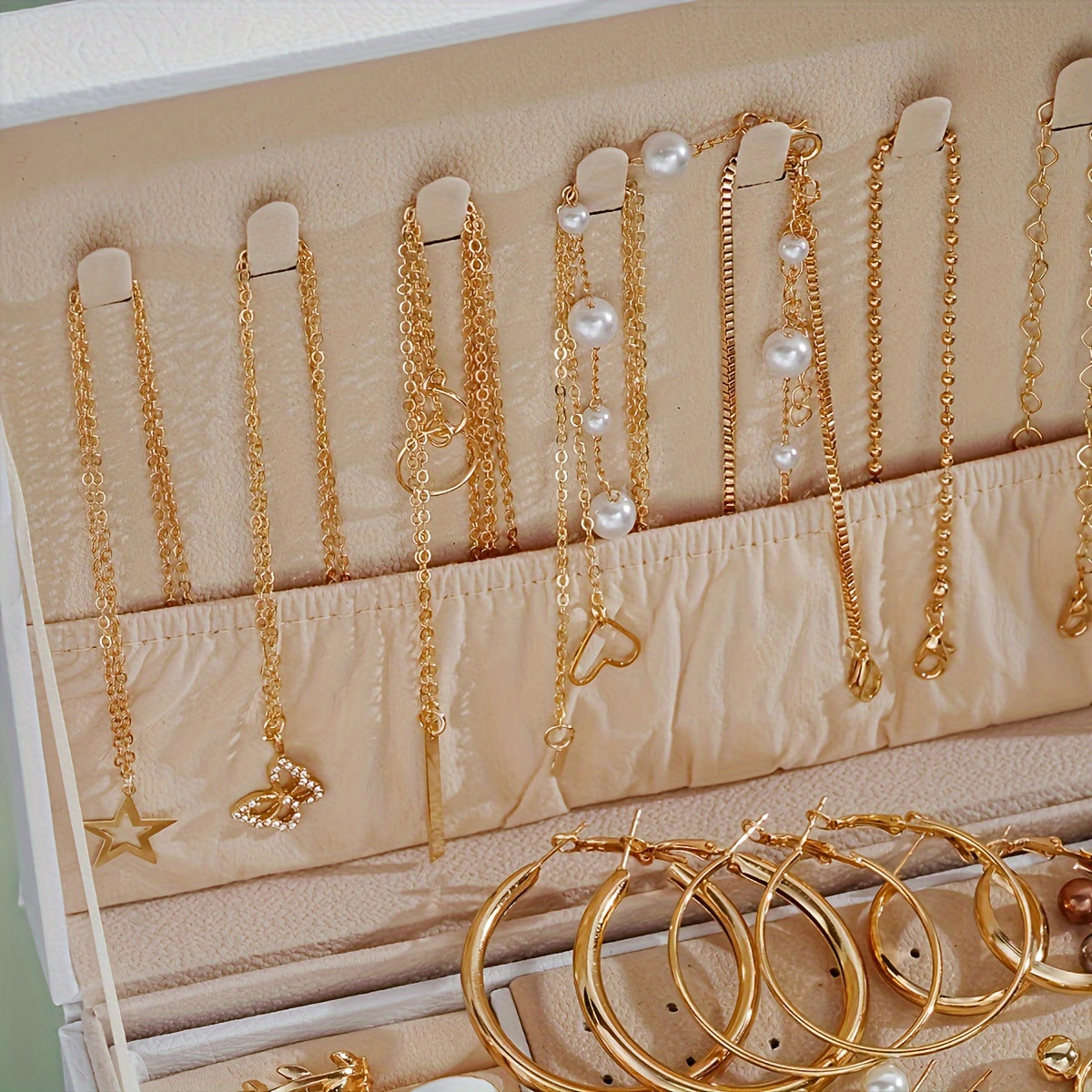 Top Selection: Vintage 86-Piece Jewelry Set Featuring Multi-Layer Necklaces, Earrings, and Rings - Made of Alloy, Perfect for Everyday Wear and Gifting on Mother's Day or Valentine's Day (Box Not Included)