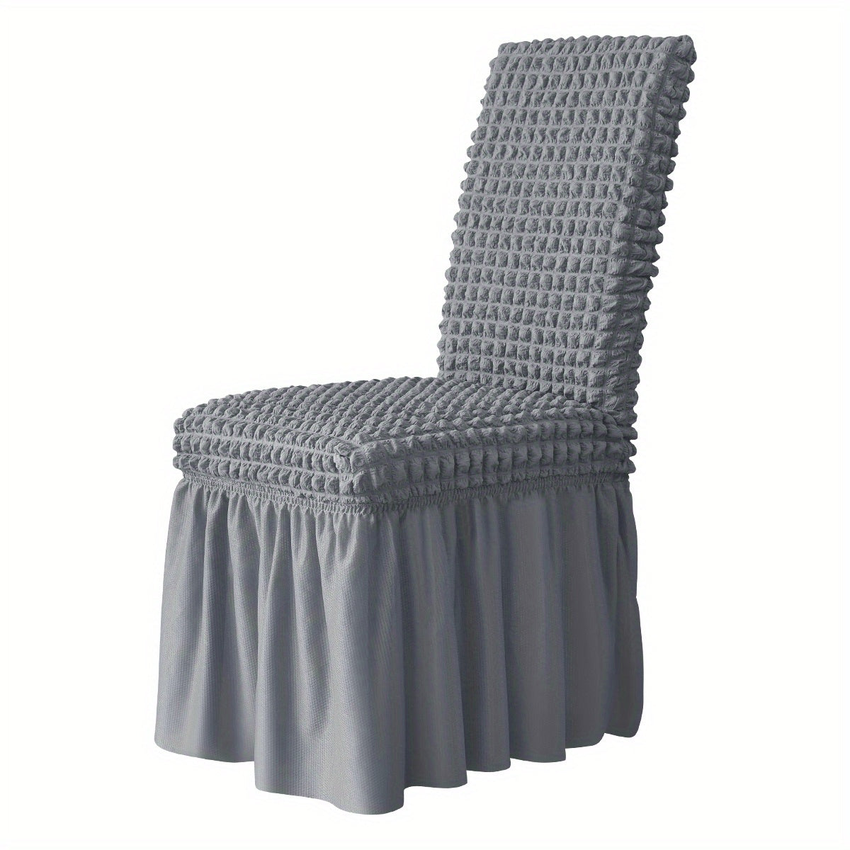 Elegant Bubble Grid Slipcover for Dining Chairs - Ideal for Weddings, Dining Rooms, Offices, Banquets, and Home Decor