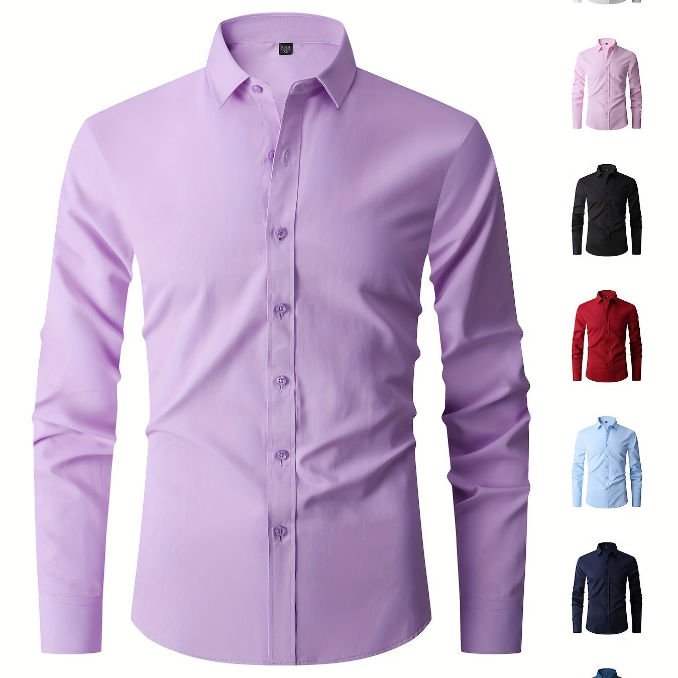 Men's formal long sleeve shirt for business occasions, classic design. Great gift idea.