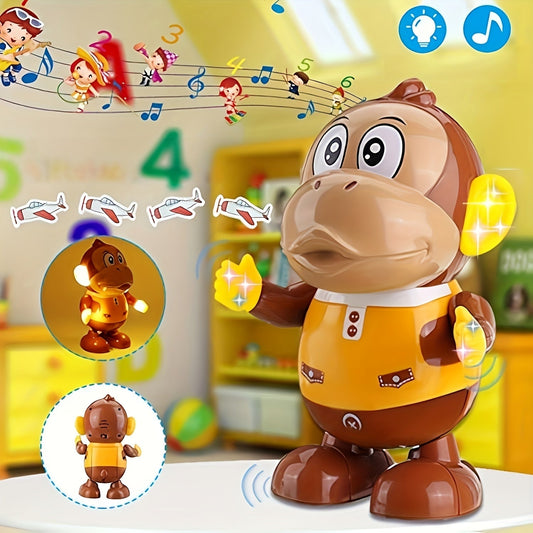 Monkey Swing Doll: Walk, Move, Light Up, Dance to Music, Shake Head - Perfect Children's Toy Gift