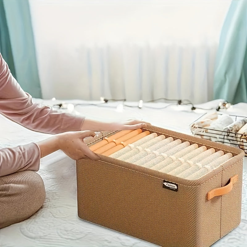 Organize your wardrobe with ease using Stackable Wardrobe Organizer Drawers. These folding storage baskets are perfect for sorting clothes, diapers, and pants. Featuring a built-in steel frame, these drawers are designed for durability. Suitable for ages