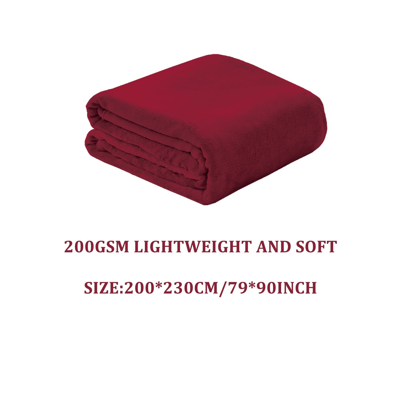 Solid Flannel Blanket, 200G, 1 piece