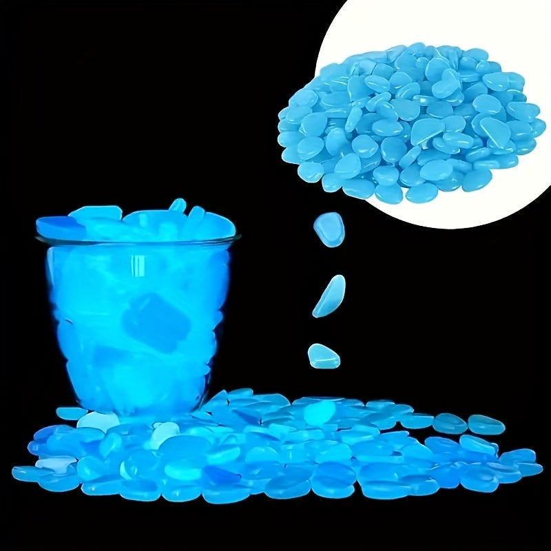 200 Glow-in-the-Dark Aquarium Stones for Fish Tanks & Gardens