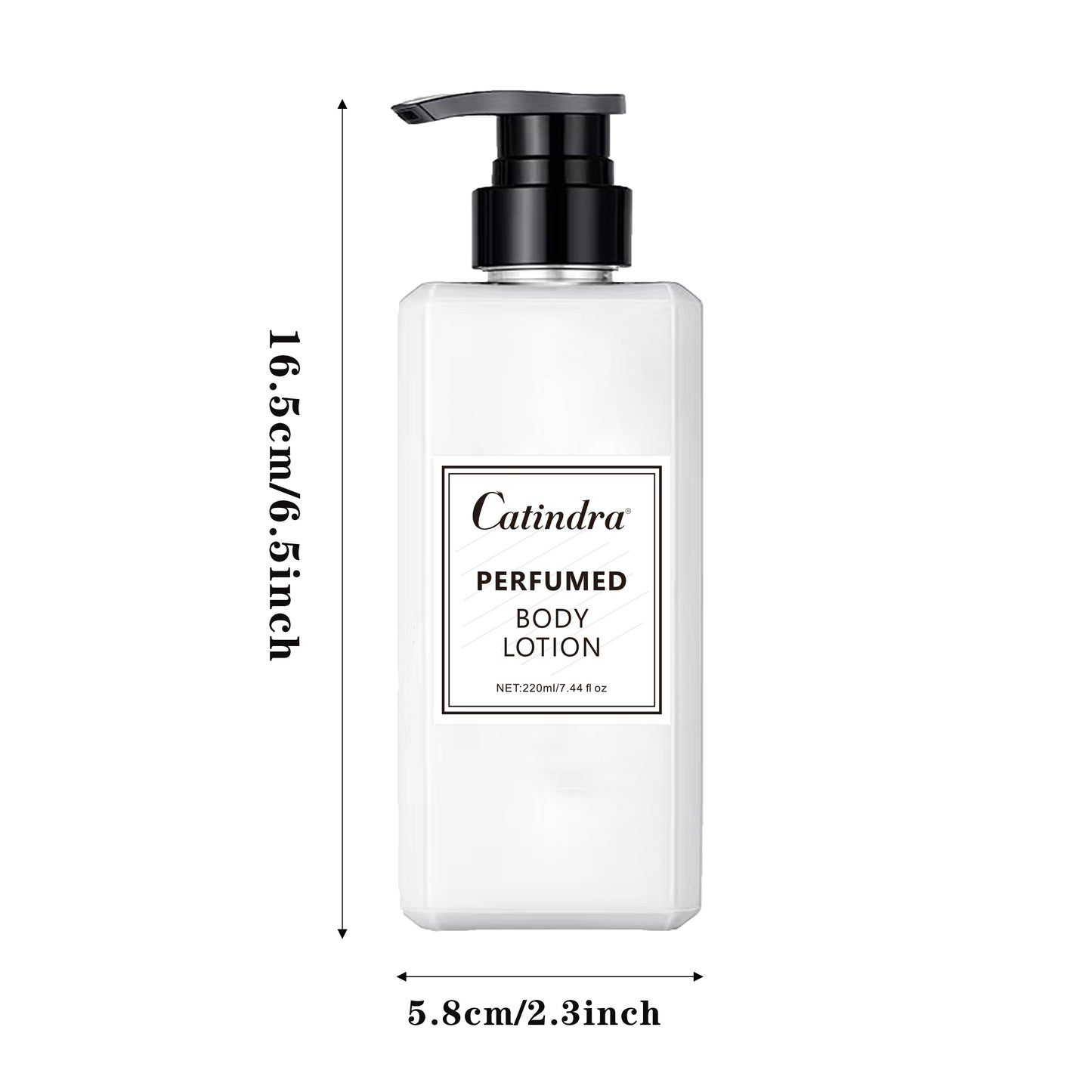 220ml perfumed body lotion for men and women, provides lasting fragrance and moisturizes skin.