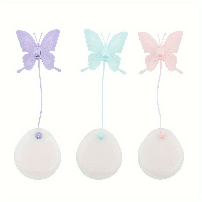 Transparent Butterfly-Shaped Silicone Tea Infuser - Reusable Loose Leaf Strainer for Home and Restaurant Use (1 piece)