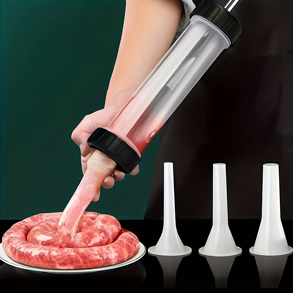 Convenient Sausage Making Kit - Portable Polypropylene Salami Filler for Easy Home Kitchen Use