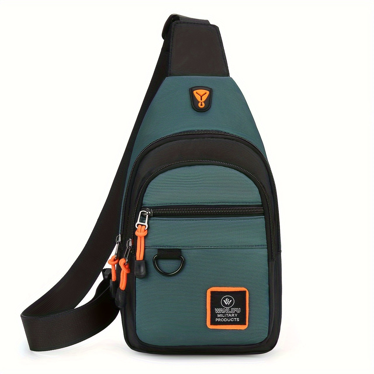 Durable, lightweight chest bag for outdoor activities with ample space.