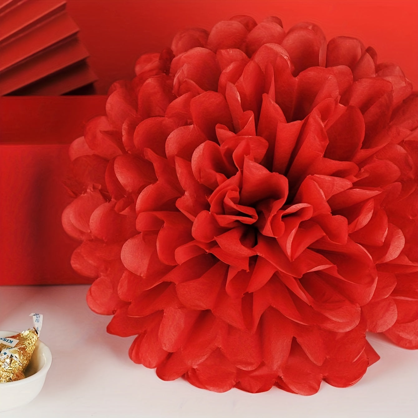 3 Paper Pom Poms for Wedding and Birthday Party Decorations