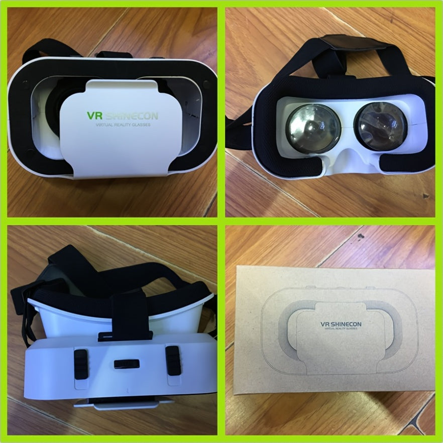 1pc Shinecon 3D VR Glasses for smartphones, non-wireless virtual reality headset with viewer function, no battery needed.