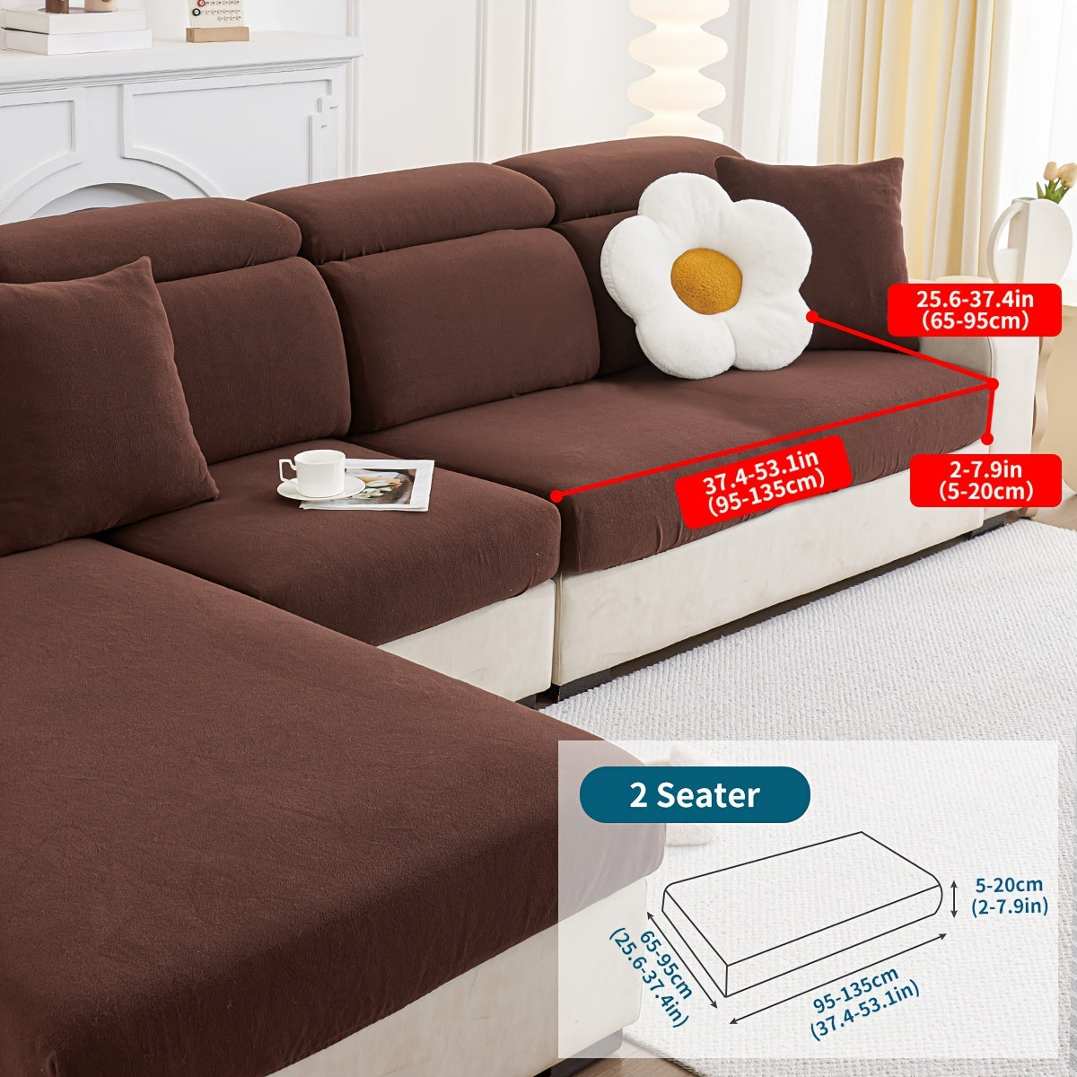 Pet friendly non-slip sofa cover for all seasons, dustproof and universal fit for furniture protection in any room.