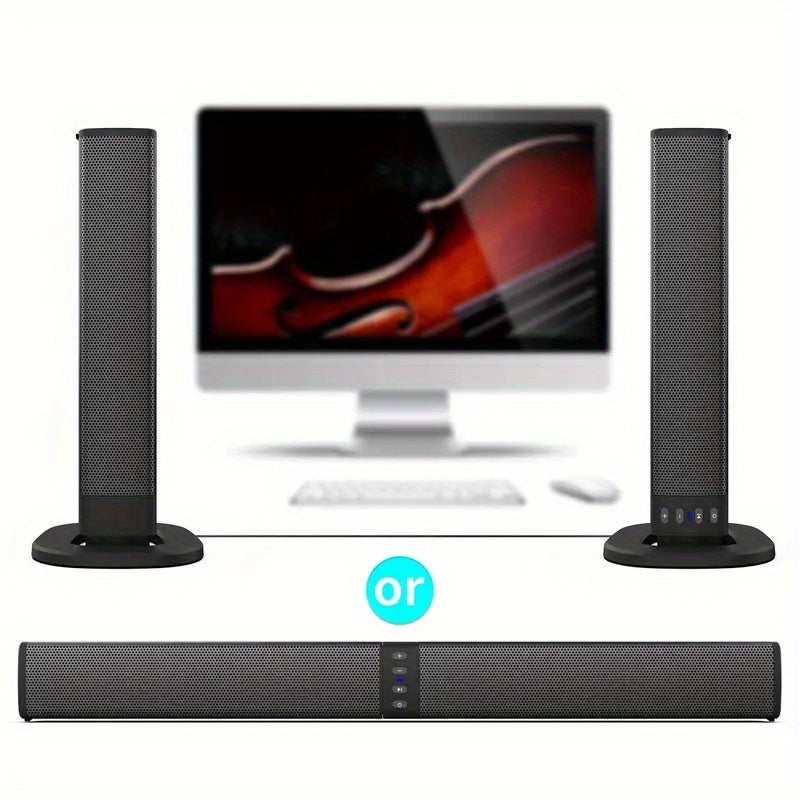 20W 3D Home Theater Computer Stereo Surround Wireless Speakers that can also be used as TV speakers for computers - Ideal gift for any occasion, perfect for summer parties.