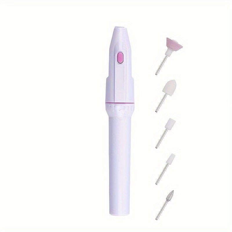 5 in 1 Electric Nail File Set for Manicure and Pedicure Art.