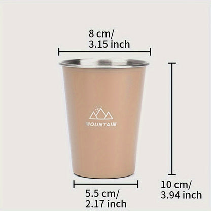 Durable stainless steel cup with non-stick coating - unbreakable, BPA-free, perfect for home, office, and travel - great birthday gift.