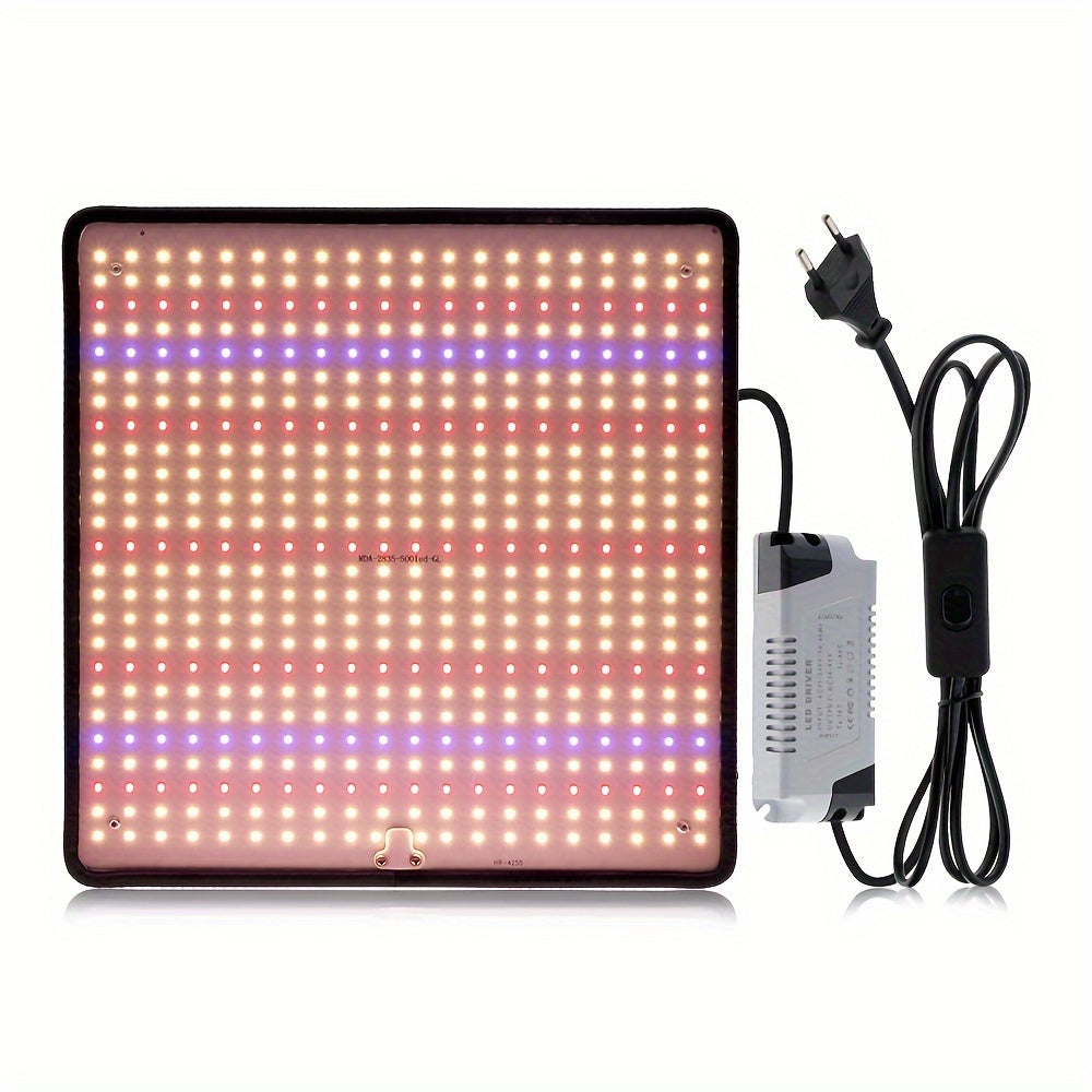 Energy-efficient 45W LED grow lights for indoor plants, ideal for greenhouse hydroponics. Low noise, heat dissipation, durable LEDs with integrated design. EU plug for greenhouse lighting.