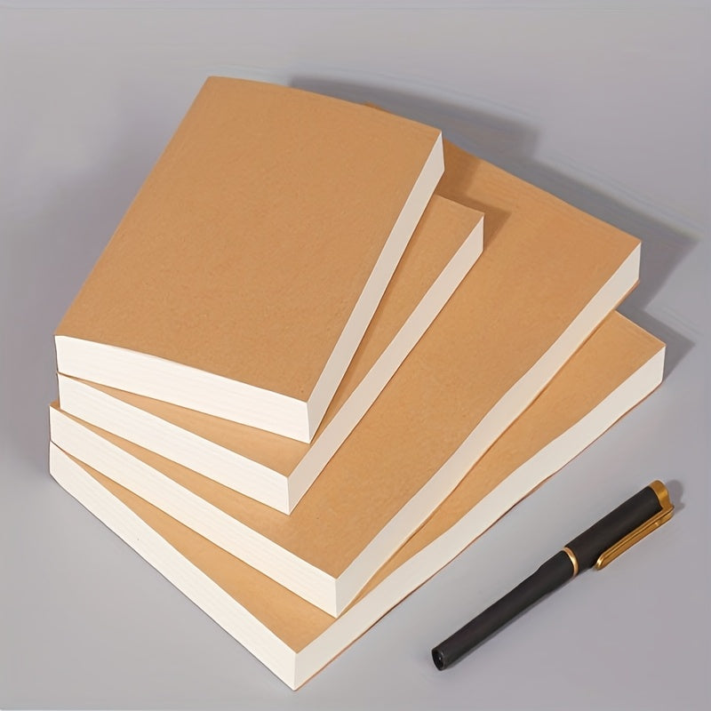 Thick 200-page blank notebook with soft cover, lined pages, and retro style for drafting, drawing, and sketching.