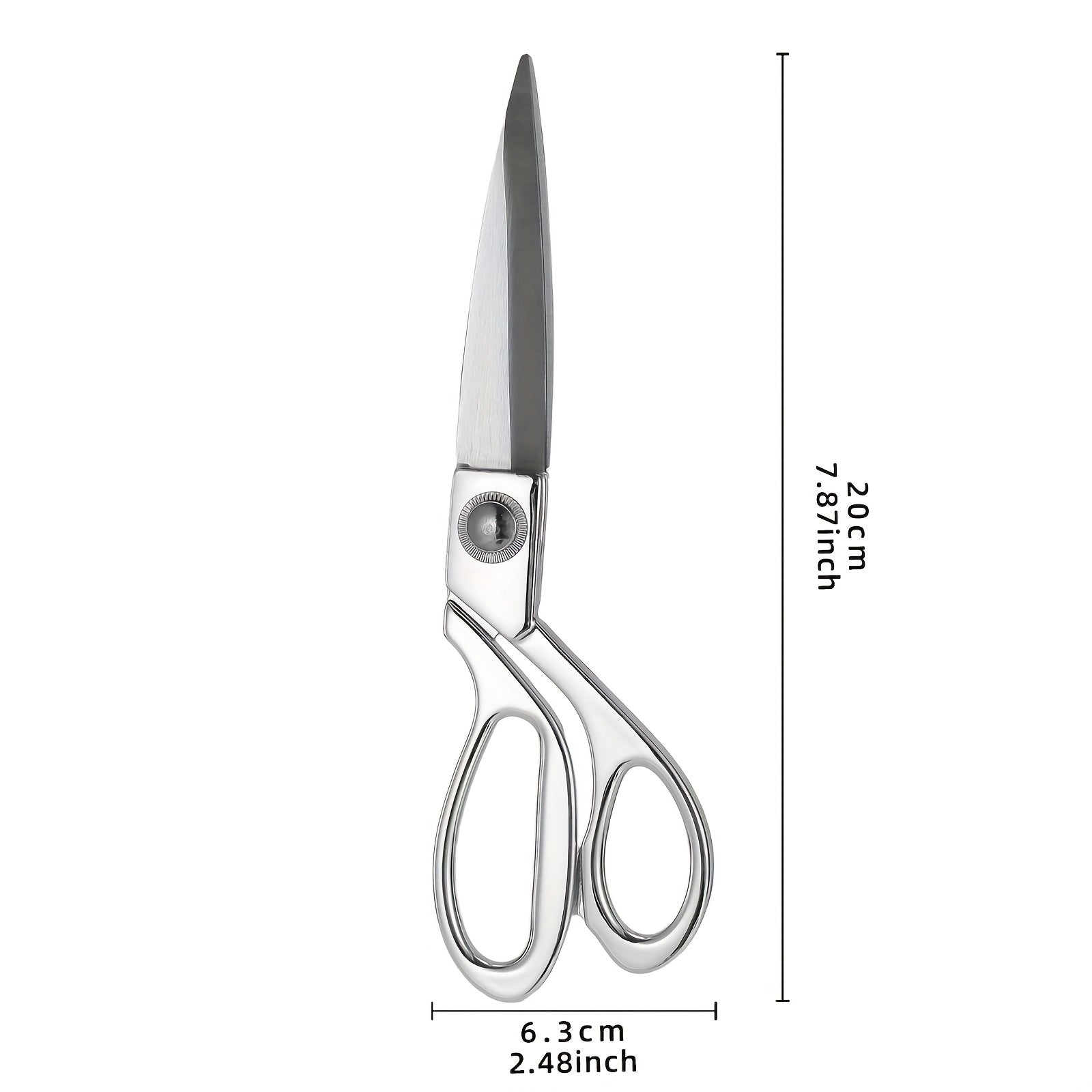 Premium stainless steel tailoring scissors with sharp blades for sewing and handicraft, perfect for home, office, and commercial use.