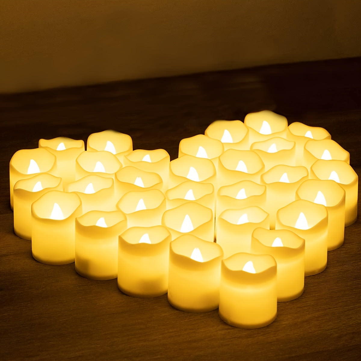 12 LED flameless candles for various occasions such as birthdays, banquets, weddings, and holidays, for creating a cozy atmosphere in your home.