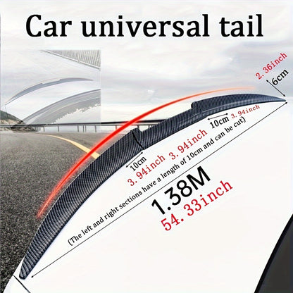 Universal Tail Wing for Cars, Free Punching and Sticking, Creative Three-Section Design