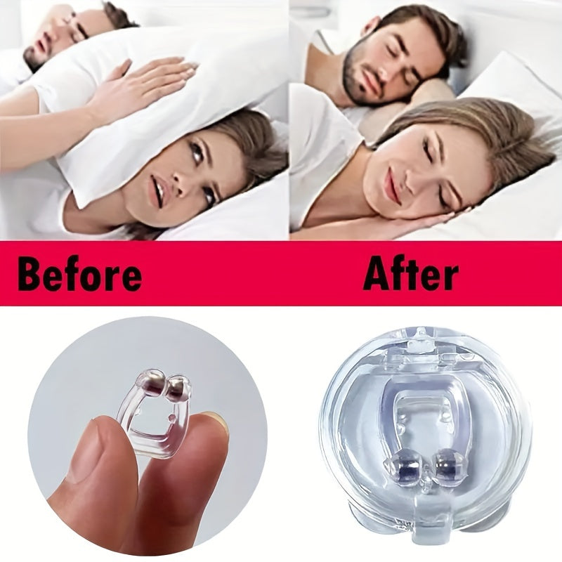 6 magnetic nose clips to improve sleep and stop snoring.