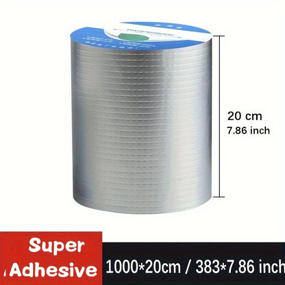 1 Roll of Super Adhesive Waterproof Butyl Tape for Roof, Pipe, and Wall Patching, Heat Resistant, Leakproof Seal.