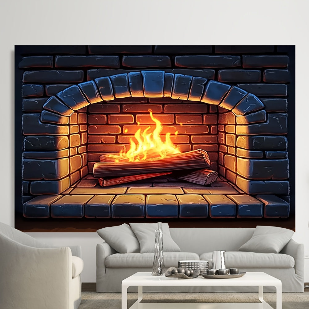 Enhance the festive atmosphere in your home with this 3D Realistic Fireplace Background Cloth! Perfect for family photos, seasonal activities, and special occasions, this beautiful setting adds charm and warmth to any gathering. Elevate your fireplace