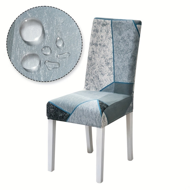 Waterproof spandex elastic table and chair cover set, available in 1, 4, or 6 pieces, 130g/GPS.