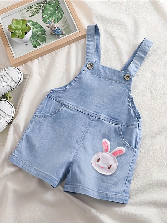 Toddler baby bunny overalls for girls.