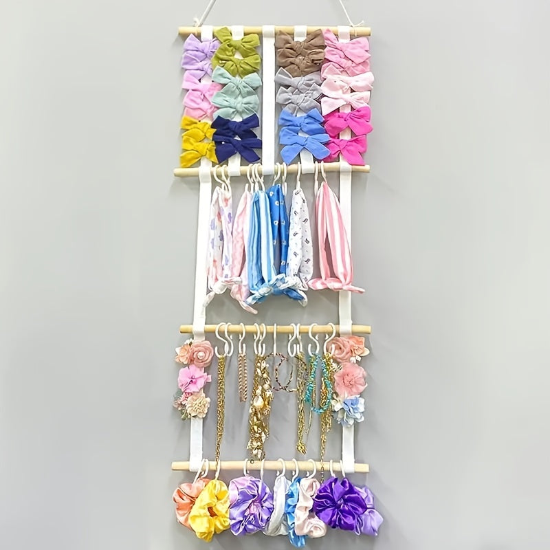 Keep hair accessories tidy with this cute headband holder wall hanging decoration, perfect for gifting this Christmas, Halloween, or Thanksgiving Day.