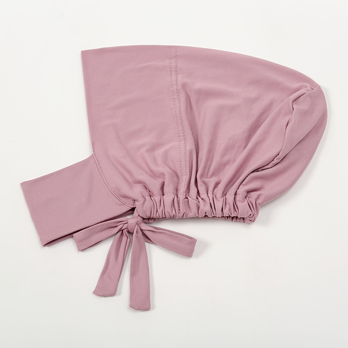 Adjustable women's instant hijab with undercap, solid color, machine washable, perfect for Eid and casual or religious wear. Made of polyester with flowing design.