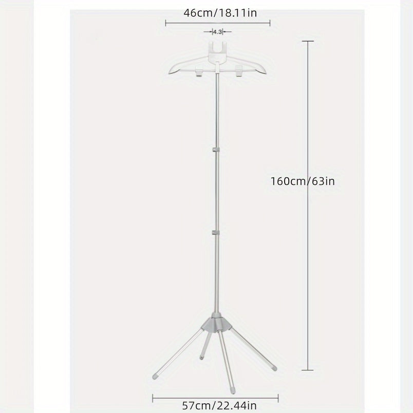 Portativ Alyuminiy Kiyim Bug'latgichi Stendi - Egiluvchan va Elektr energiyasi talab qilmaydi, Bug'latish Temir Mashinasi Aksessuarlari uchun Ideal