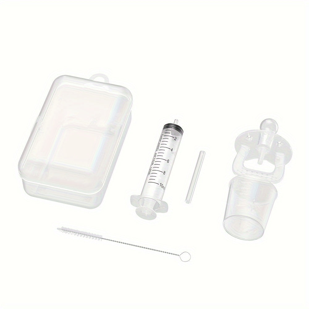 Silicone Syringe Feeder for Soothing, Dispensing Food, Fruit, Milk, Juice, and Medicine