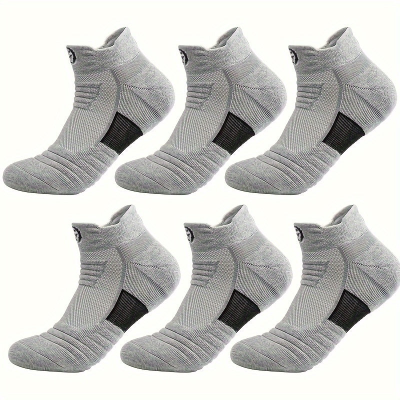 Soft, breathable athletic socks for men. Geometric pattern, 90% polyester 10% spandex. Hand wash only.