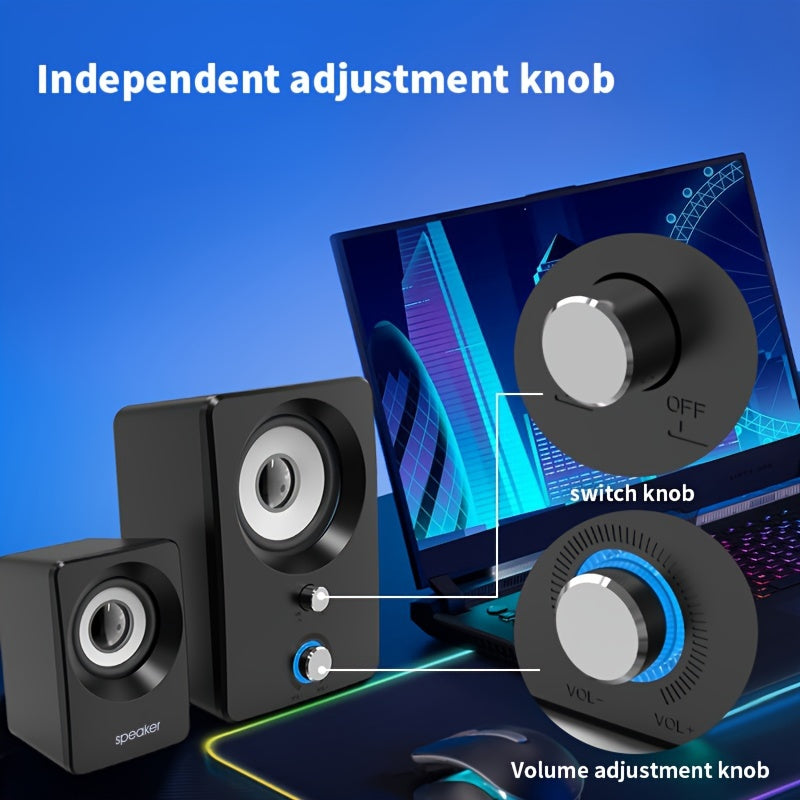 Versatile 2.1 stereo speakers with USB power, wireless and wired connectivity. Ideal for laptops and PCs, perfect for music, movies, gaming. Black color.