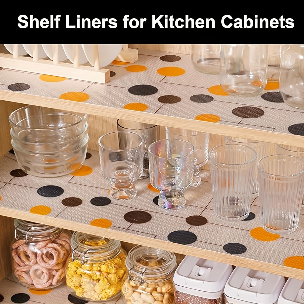 Durable EVA Shelf Liners for Kitchen - Non-Adhesive, Washable Drawer Mats - Easy to Cut for Cabinets, Pantry, Desk, Cupboard