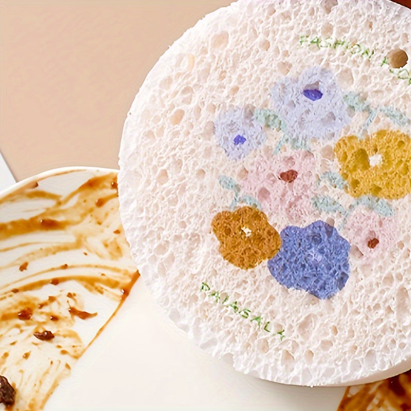 Three high-quality thick cellulose sponges in one convenient pack. These large sponges are excellent for absorbing liquids and double-sided for maximum cleaning efficiency. They are bubble-rich, non-toxic, and come with a hanging rope for easy storage