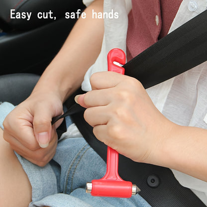 [Popular Choice] Durable 3-in-1 Emergency Safety Hammer - Portable Tool for Car and Home with Seatbelt Cutter, Window Breaker, and Fire Starter