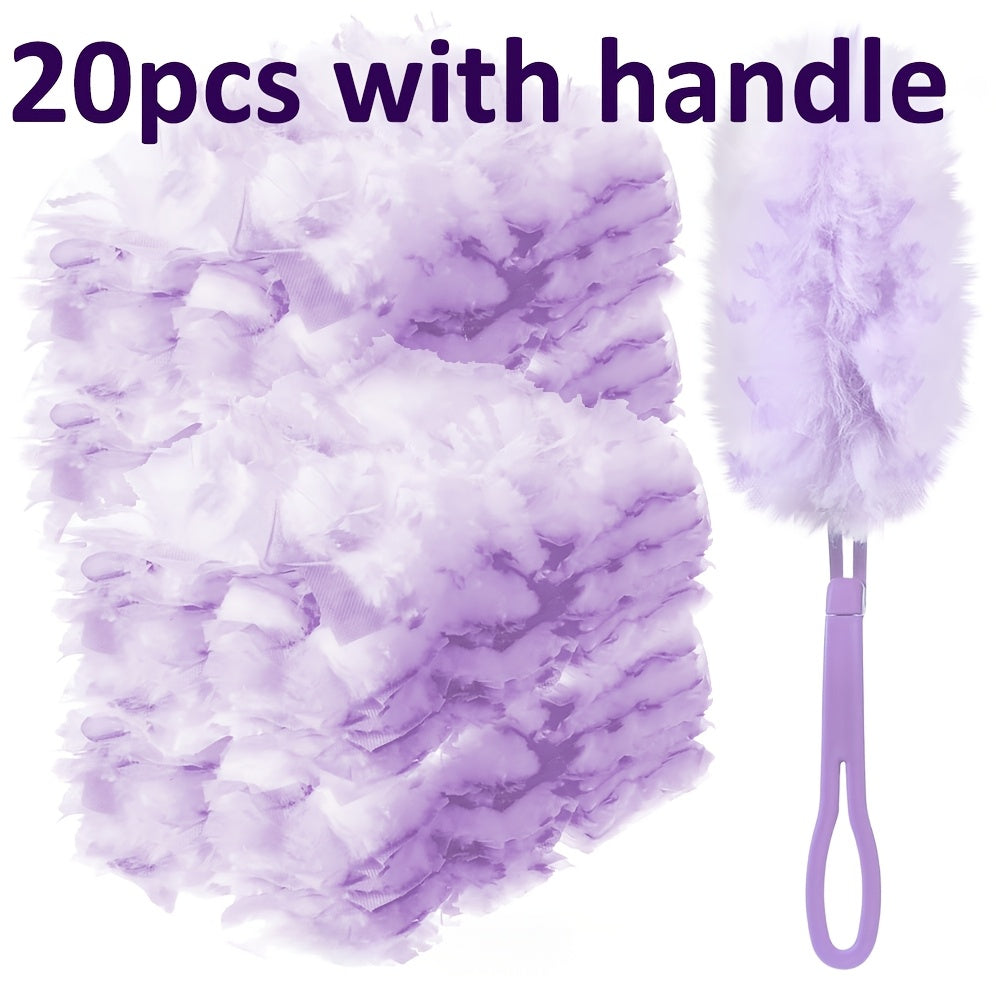 Pack of 10 or 20 Disposable Large-Capacity Collectors for Dust Collector with Thickened Design. Compatible with Models with 1 Handle, Ideal for Heavy-Duty Office Cleaning.