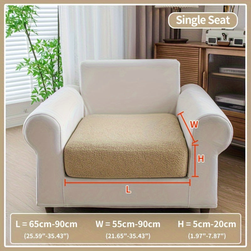 Waterproof stretch sofa cover for all seat sofas, with a modern non-slip design, pet-friendly, and fits L-shaped sofas.