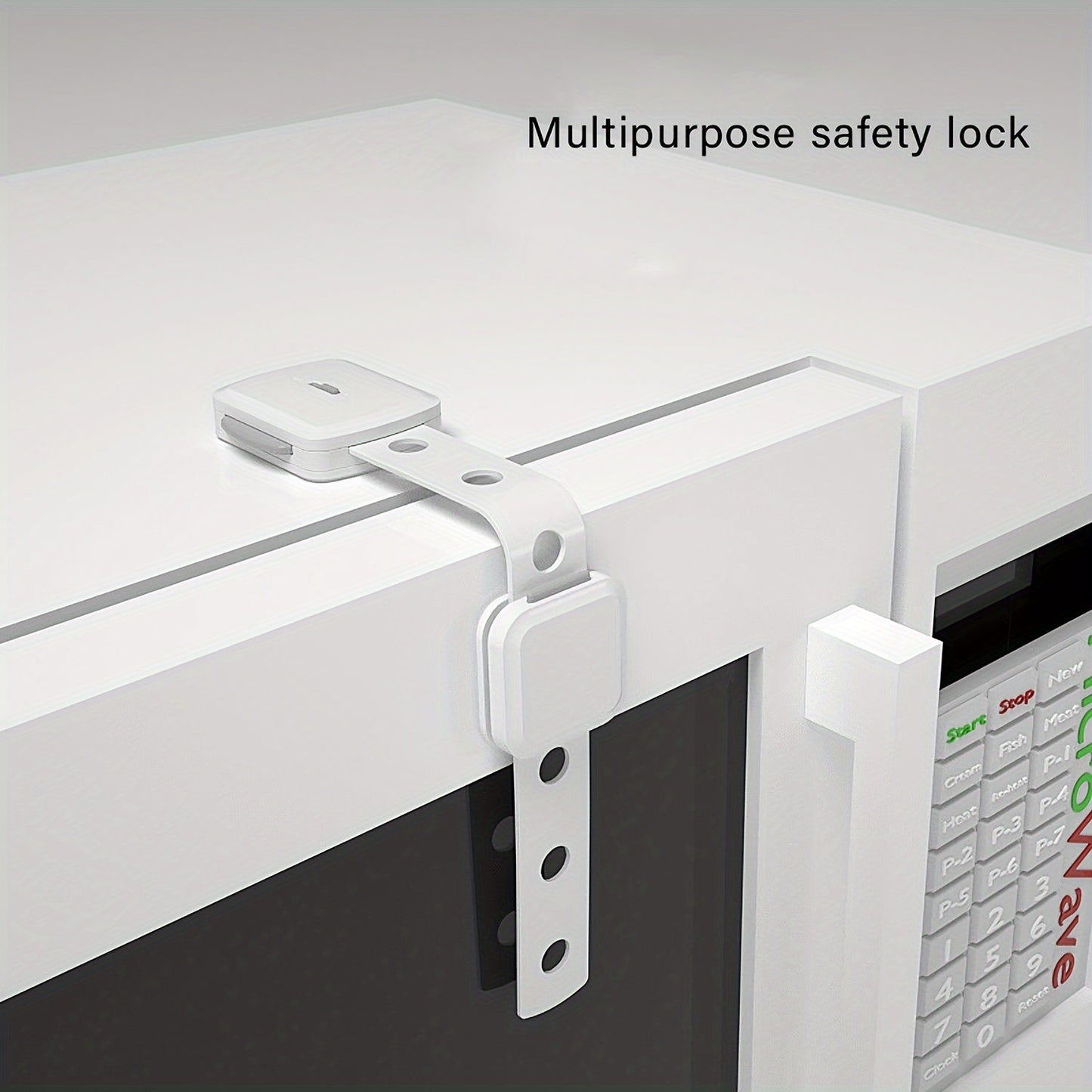 Multifunctional Safety Locks - Choose from sets of 4, 6, 8, or 10. Adjustable Drawer Locks that require no drilling for installation. Perfect for cabinets, drawers, refrigerators, dishwashers, and toilet seats.