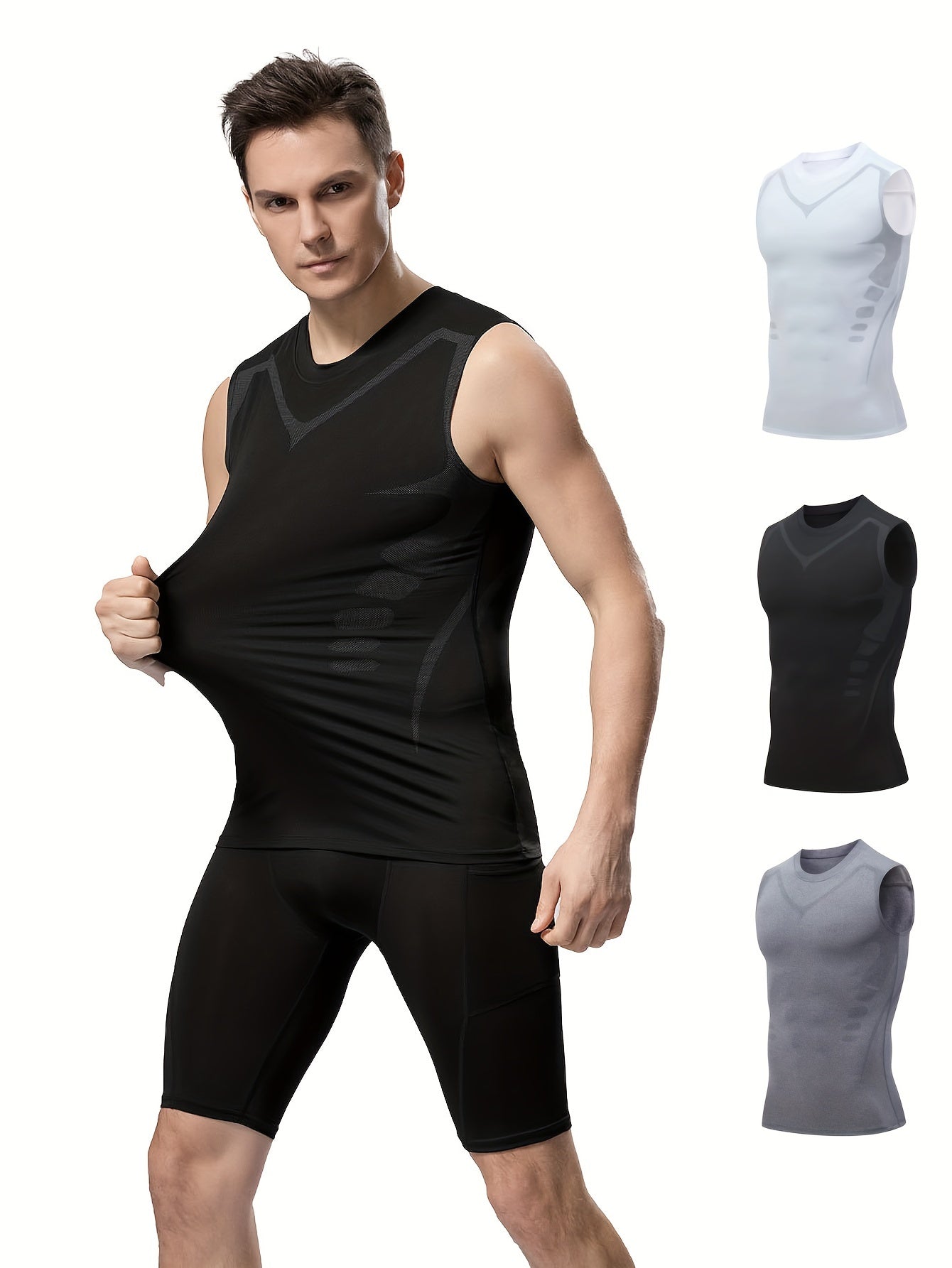 Men's Quick-Dry Tank Top suitable for sports events, fitness training, and ball games.