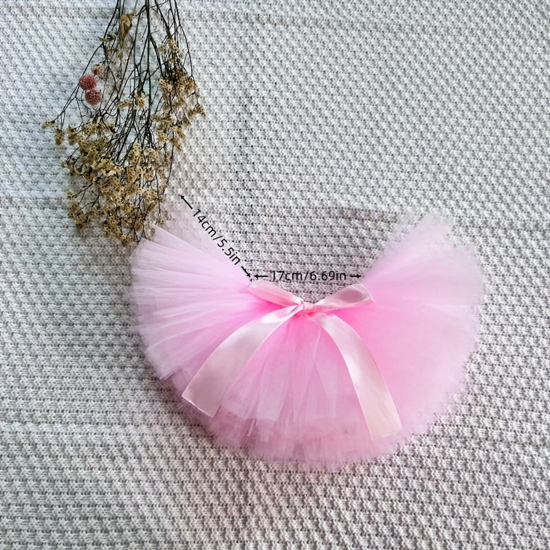 Charming Pink Ballet Tutu & Headband Ensemble for Kids - Ideal for Little Girl Photoshoots, Birthdays & Presents