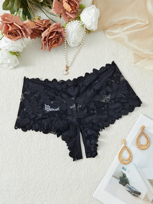 Multicolor lace leaf triangle underwear for women