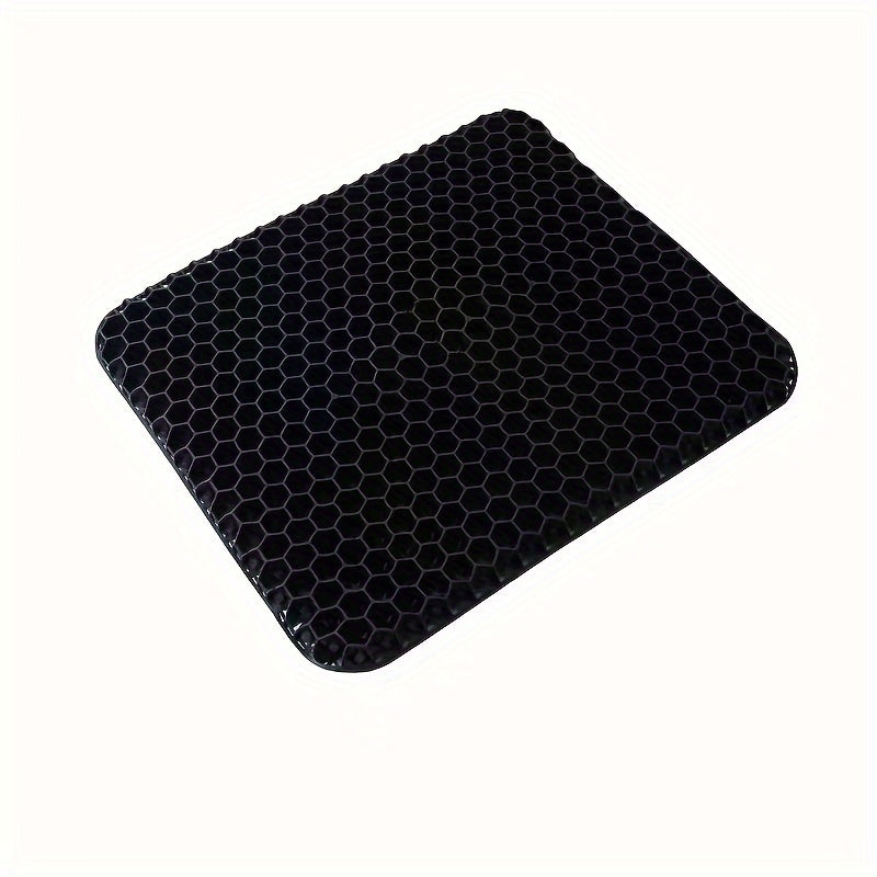 Soft and durable silicone seat cushion with removable cover and non-slip gel bottom, suitable for home, car, and student use.