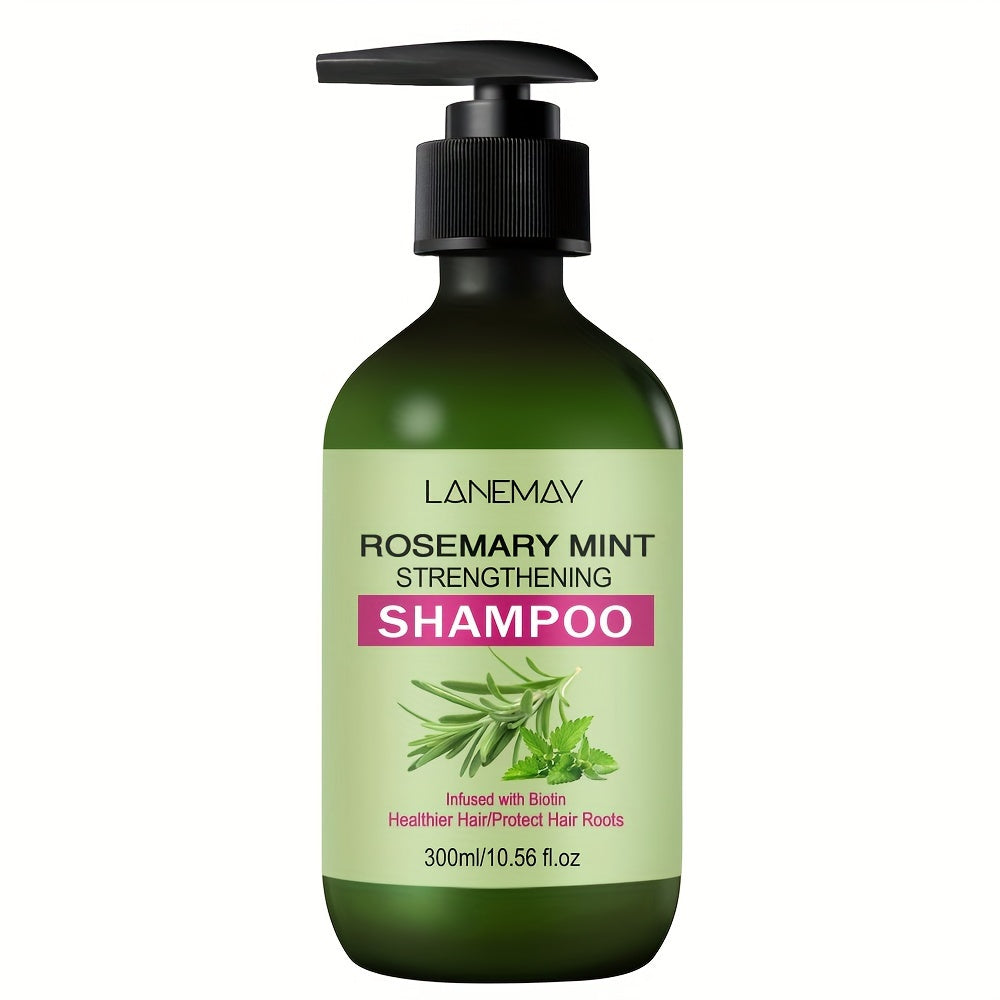 Rosemary Mint Shampoo Strengthens Weak Hair for All Hair Types.