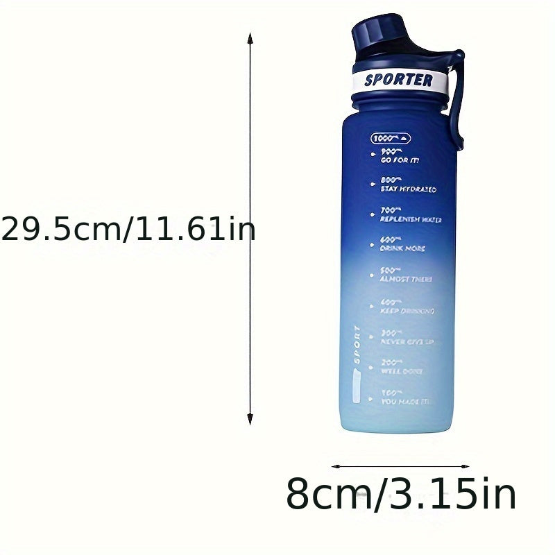 33.81Oz Portable Frosting Water Bottle for Sports and Outdoor Activities