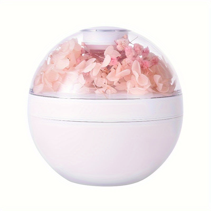 USB powered Everlasting Flower Humidifier purifies air quietly with aromatherapy for home, office, and school, for 220ml.