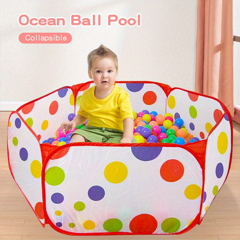 Introducing the UNICHERRY 121.92cm Pop-Up Ball Pit - a spacious play tent and crawling playpen for youngsters! This versatile toy is perfect for both indoor and outdoor fun, making it an ideal gift for young children. Featuring a charming floral design